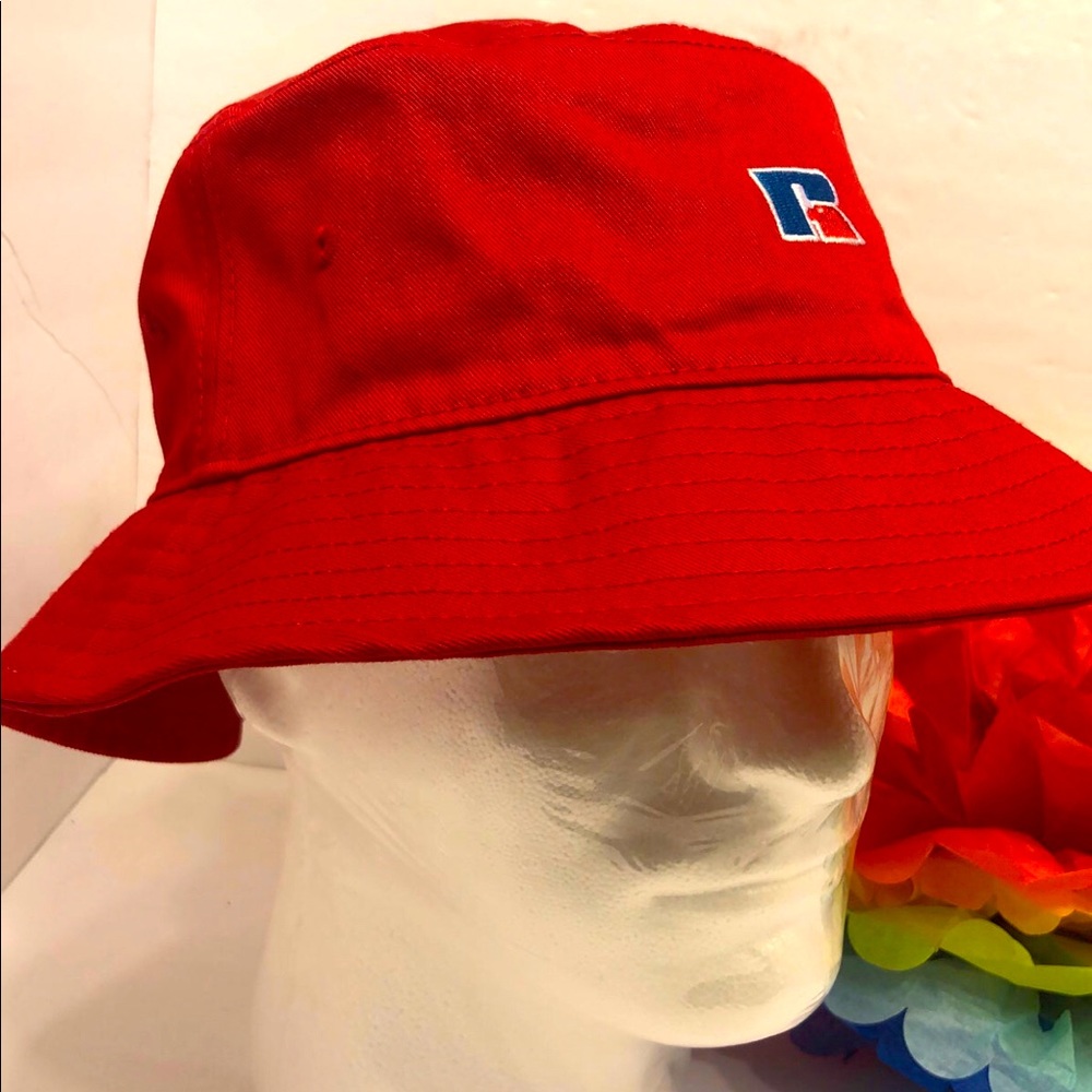 Red bucket Russell Athletic NWT HAT